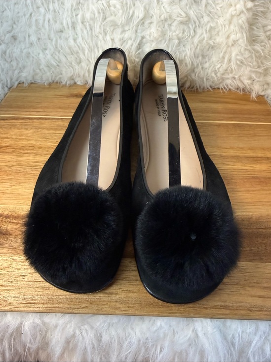 Taryn Rose Shoes - Taryn Rose Suede Pom Pom flats size 40